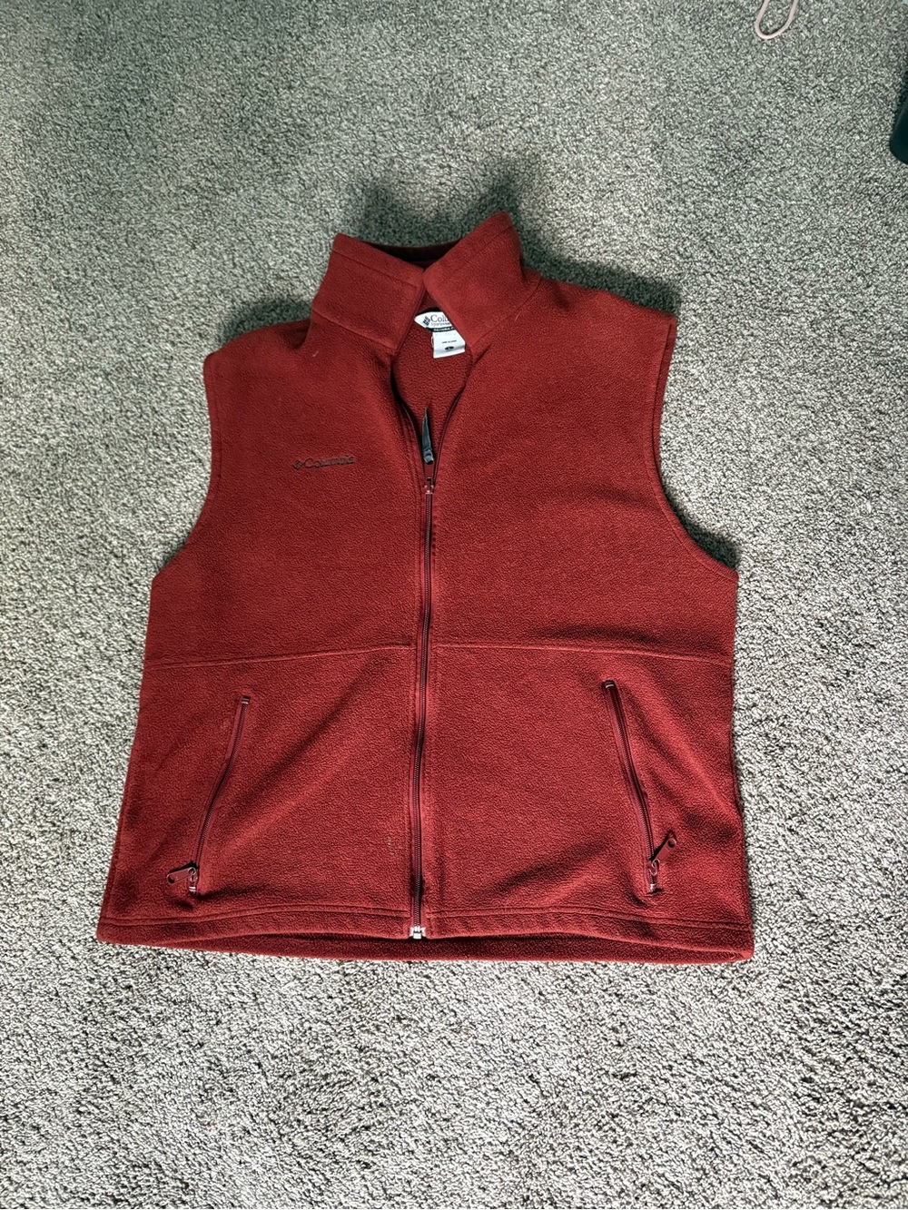 Columbia Brick Red Fleece Vest
